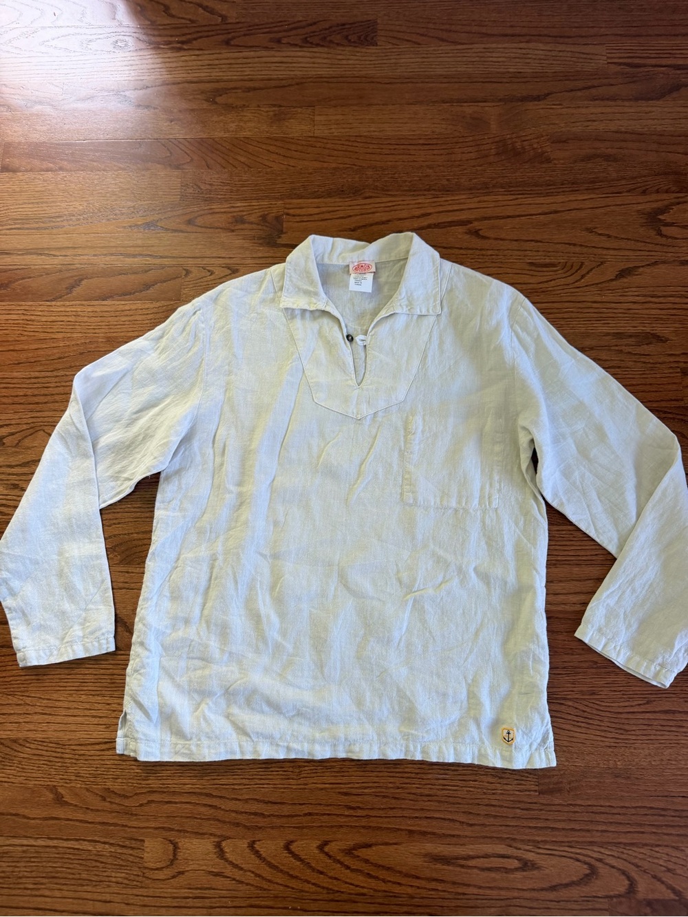 Armor Lux Linen Pullover Shirt Sailor M